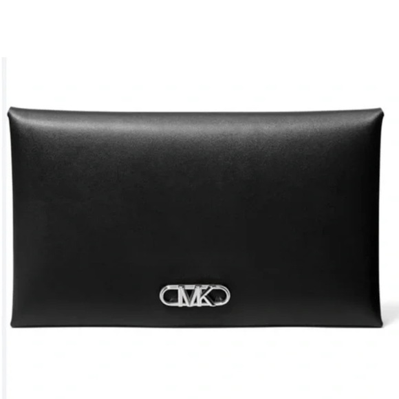 MICHAEL KORS Empire Logo Signature Silver-Tone Hardware 3-in-1 Black Wallet NWT - Picture 14 of 16